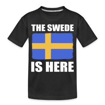 Sweden Swedish - Kids' Premium Organic T-Shirt - black - Front