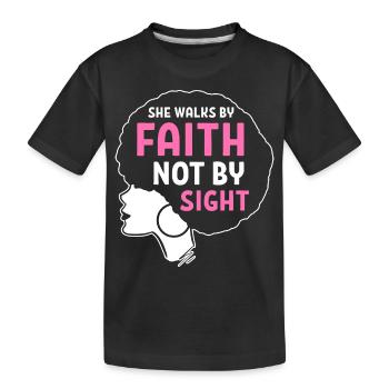 Afro Latina - Kids' Premium Organic T-Shirt - black - Front