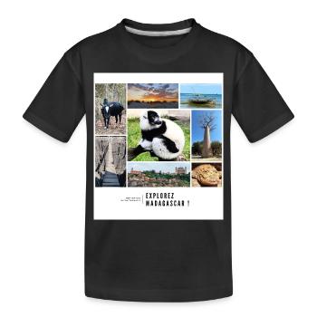 Souvenirs de Madagascar - T-shirt bio Premium Enfant - noir - Devant