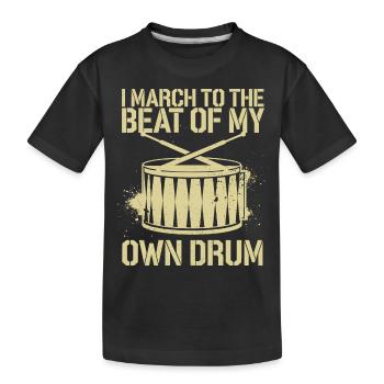 Fier de son propre rythme - T-shirt bio Premium Enfant - noir - Devant