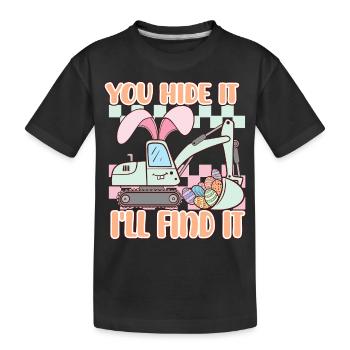 Ostern - Kinder Premium Bio T-Shirt - Schwarz - Vorne