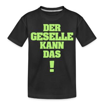 Journeyman as Funny - Kids' Premium Organic T-Shirt - black - Front
