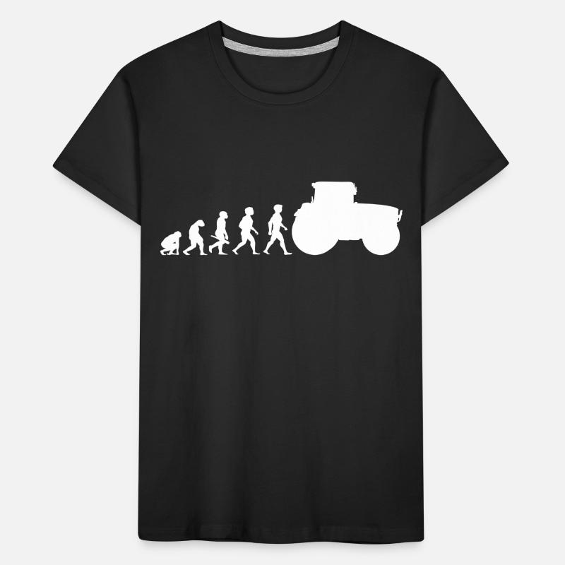 Evolution tractor tractor tractors Kids' Premium Organic T-Shirt