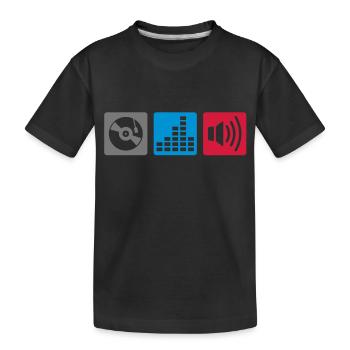 Musique - DJ - T-shirt bio Premium Enfant - noir - Devant