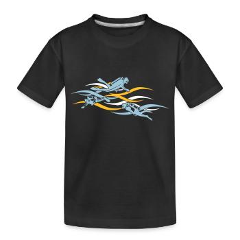 taucher - diver - T-shirt bio Premium Enfant - noir - Devant
