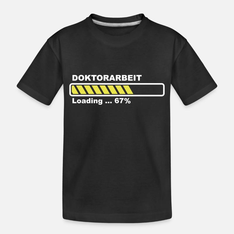 Doktorarbeit - Kinder Premium Bio T-Shirt - Schwarz