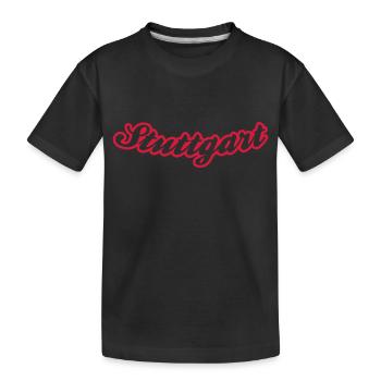 stuttgart - Kinder Premium Bio T-Shirt - Schwarz - Vorne
