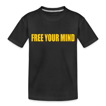 Free your mind - T-shirt bio Premium Enfant - noir - Devant