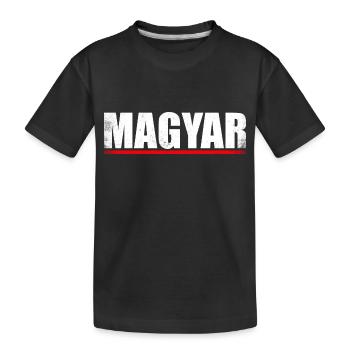 Magyar Proud Hongrie Rétro Hongrois - T-shirt bio Premium Enfant - noir - Devant