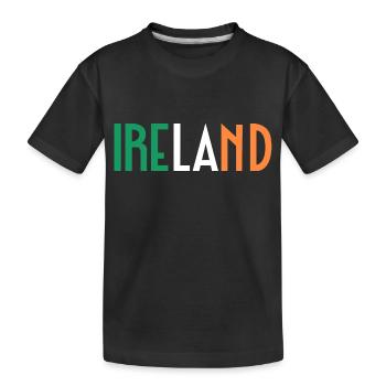 Ireland - Kids' Premium Organic T-Shirt - black - Front