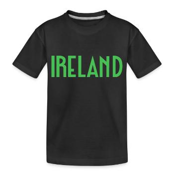 Ireland - Kids' Premium Organic T-Shirt - black - Front