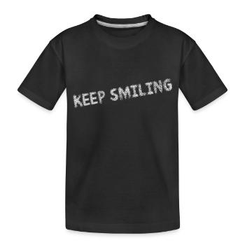 Keep smiling - restez positifs - T-shirt bio Premium Enfant - noir - Devant