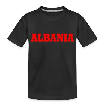 Albanie - T-shirt bio Premium Enfant - noir - Devant