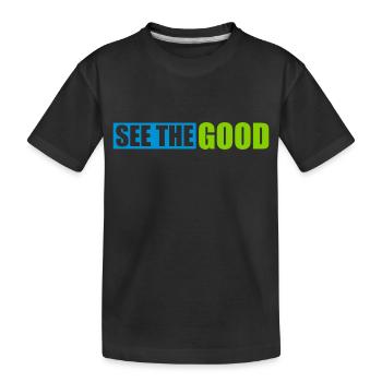 voir la bonne citation - T-shirt bio Premium Enfant - noir - Devant