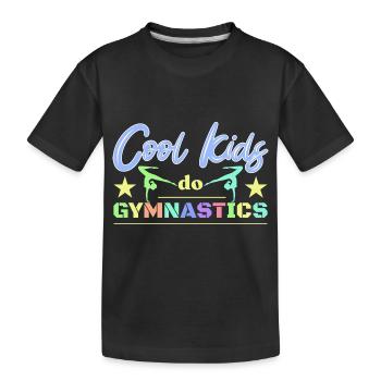 Gymnastics Gymnastics Gymnasts - Kids' Premium Organic T-Shirt - black - Front