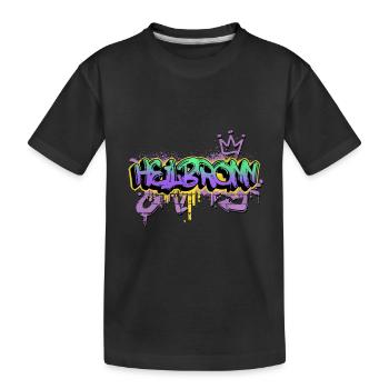Heilbronn Deutschland Stadt Graffiti Spray Sprayer - Kinder Premium Bio T-Shirt - Schwarz - Vorne