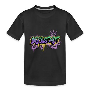 Ingolstadt Deutschland Graffiti Spray Sprayer - Kinder Premium Bio T-Shirt - Schwarz - Vorne