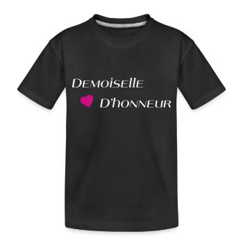 Demoiselle d'honneur - T-shirt bio Premium Enfant - noir - Devant