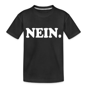 Nein - Kinder Premium Bio T-Shirt - Schwarz - Vorne