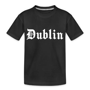 Dublin - Kinder Premium Bio T-Shirt - Schwarz - Vorne
