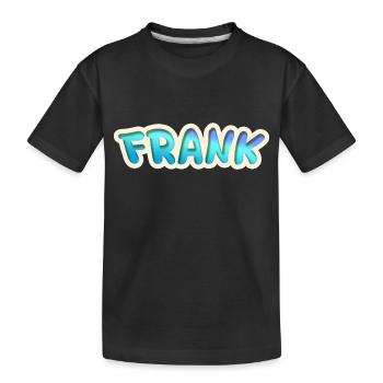 Frank - Kids' Premium Organic T-Shirt - black - Front