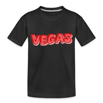 Urlaub Vegas - Kinder Premium Bio T-Shirt - Schwarz - Vorne
