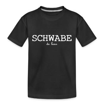 Schwabe le luxe - Stuttgart - deluxe - Kinder Premium Bio T-Shirt - Schwarz - Vorne