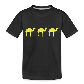 Chameau - T-shirt bio Premium Enfant - noir - Devant