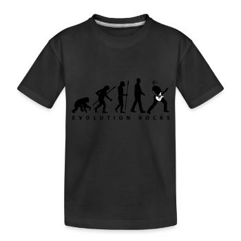 evolution_rocks_032012_b_2c - Kinder Premium Bio T-Shirt - Schwarz - Vorne
