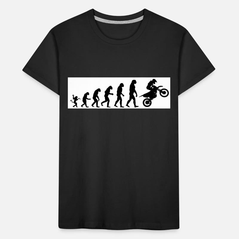 Evolution moto T-shirt bio Premium Enfant