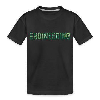 Tee-shirt d'ingénieur frais de circuit imprimé d'ingénierie - T-shirt bio Premium Enfant - noir - Devant