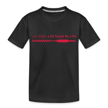 last_night_dj - Kinder Premium Bio T-Shirt - Schwarz - Vorne
