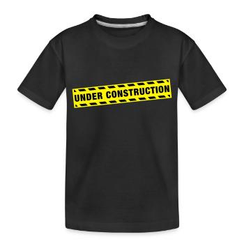 under_construction_de2 - Kinder Premium Bio T-Shirt - Schwarz - Vorne