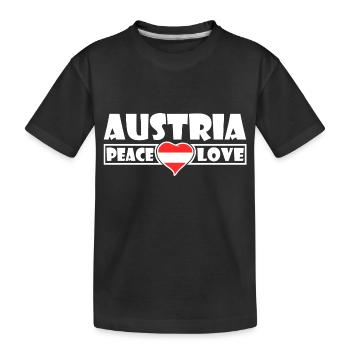 Autriche - Autriche - T-shirt bio Premium Enfant - noir - Devant