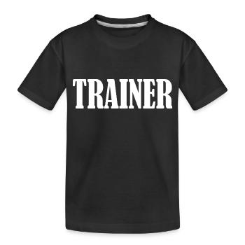 Entraîneur - T-shirt bio Premium Enfant - noir - Devant