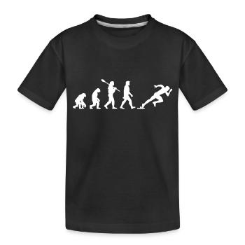 Sprint course course en forme Cardio - T-shirt bio Premium Enfant - noir - Devant