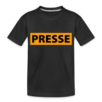 presse - T-shirt bio Premium Enfant - noir - Devant