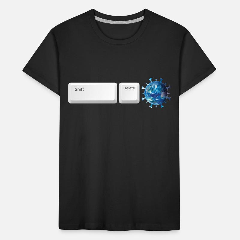 Shift Delete Covid Forever Kids' Premium Organic T-Shirt