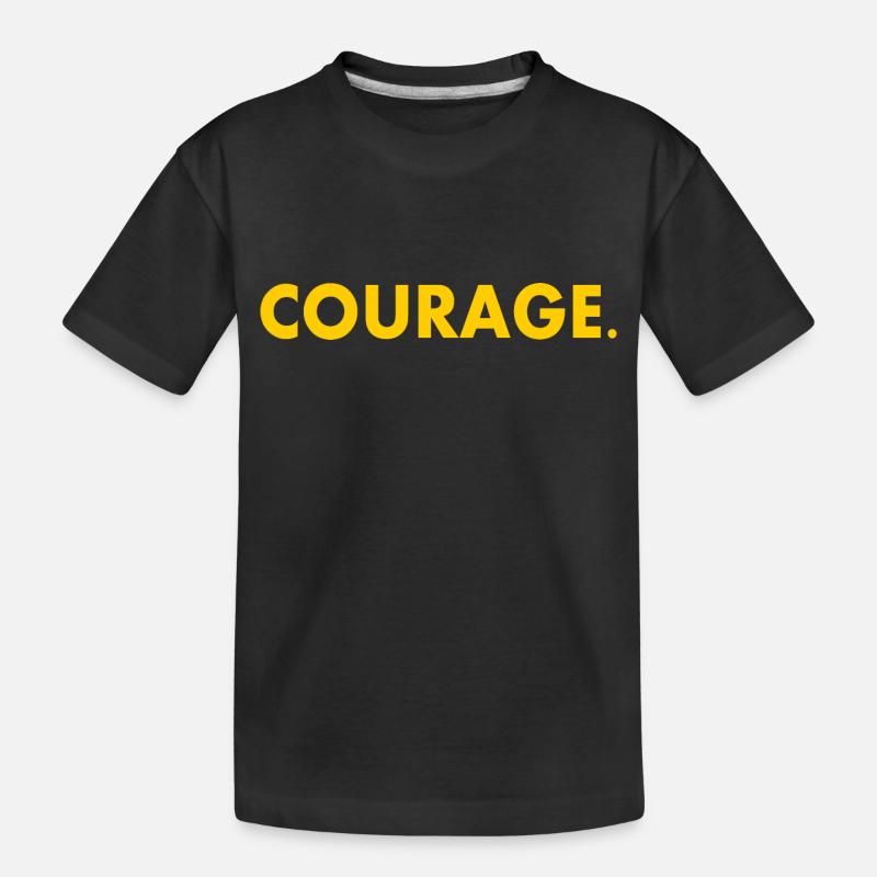 Courage - Kinder Premium Bio T-Shirt - Schwarz