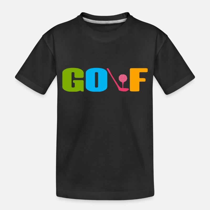 Golf Golfeur - T-shirt bio Premium Enfant - noir