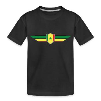 Senegal Fan Weltmeisterschaft - Kinder Premium Bio T-Shirt - Schwarz - Vorne