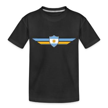 Argentinien Fan Weltmeisterschaft - Kinder Premium Bio T-Shirt - Schwarz - Vorne