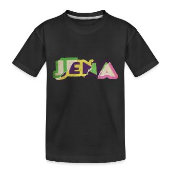 Jena Allemagne City Font Punk Rétro - T-shirt bio Premium Enfant - noir - Devant