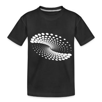 Gedrehte Strudel Spirale Planeten Formation - Kinder Premium Bio T-Shirt - Schwarz - Vorne