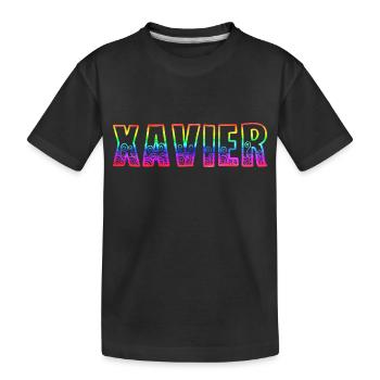 xavier rs arc-en-ciel - T-shirt bio Premium Enfant - noir - Devant