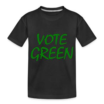 Vote green - Kinder Premium Bio T-Shirt - Schwarz - Vorne