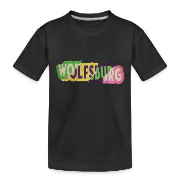 Wolfsburg Allemagne City Police Punk Retro - T-shirt bio Premium Enfant - noir - Devant