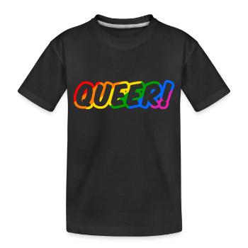 Queer Gay Pride - T-shirt bio Premium Enfant - noir - Devant