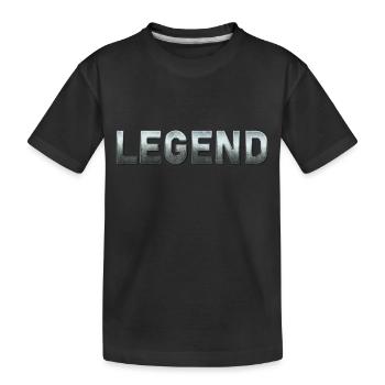 Legend - Kids' Premium Organic T-Shirt - black - Front