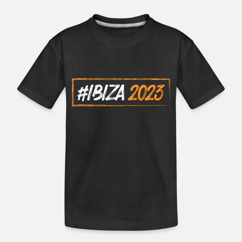 Ibiza 2023 - Børne premium T-shirt økologisk - sort